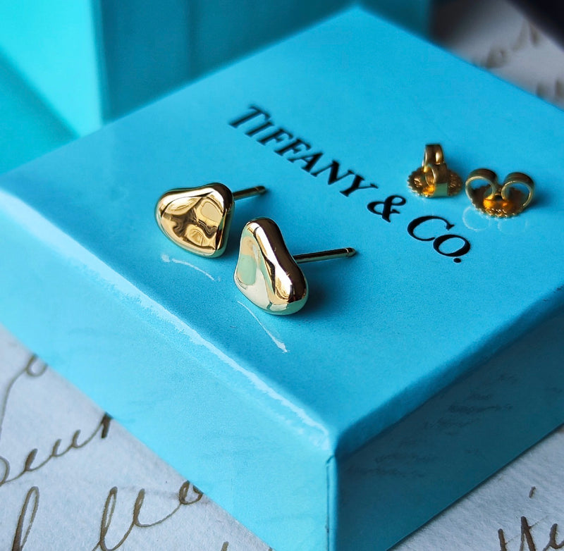 TIFFANY &Co ティファニー フルハート 18金YG ピアス