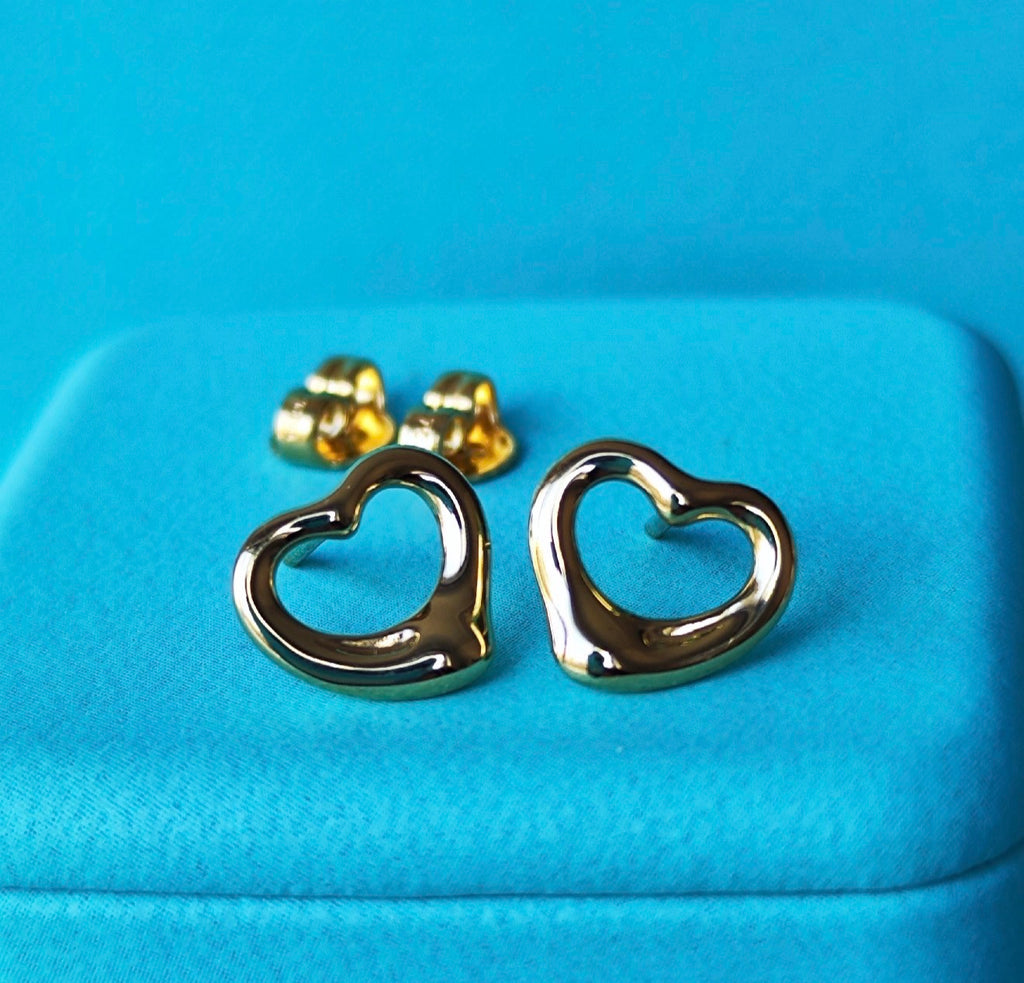 TIFFANY &Co ティファニー オープンハート 18金YG ピアス