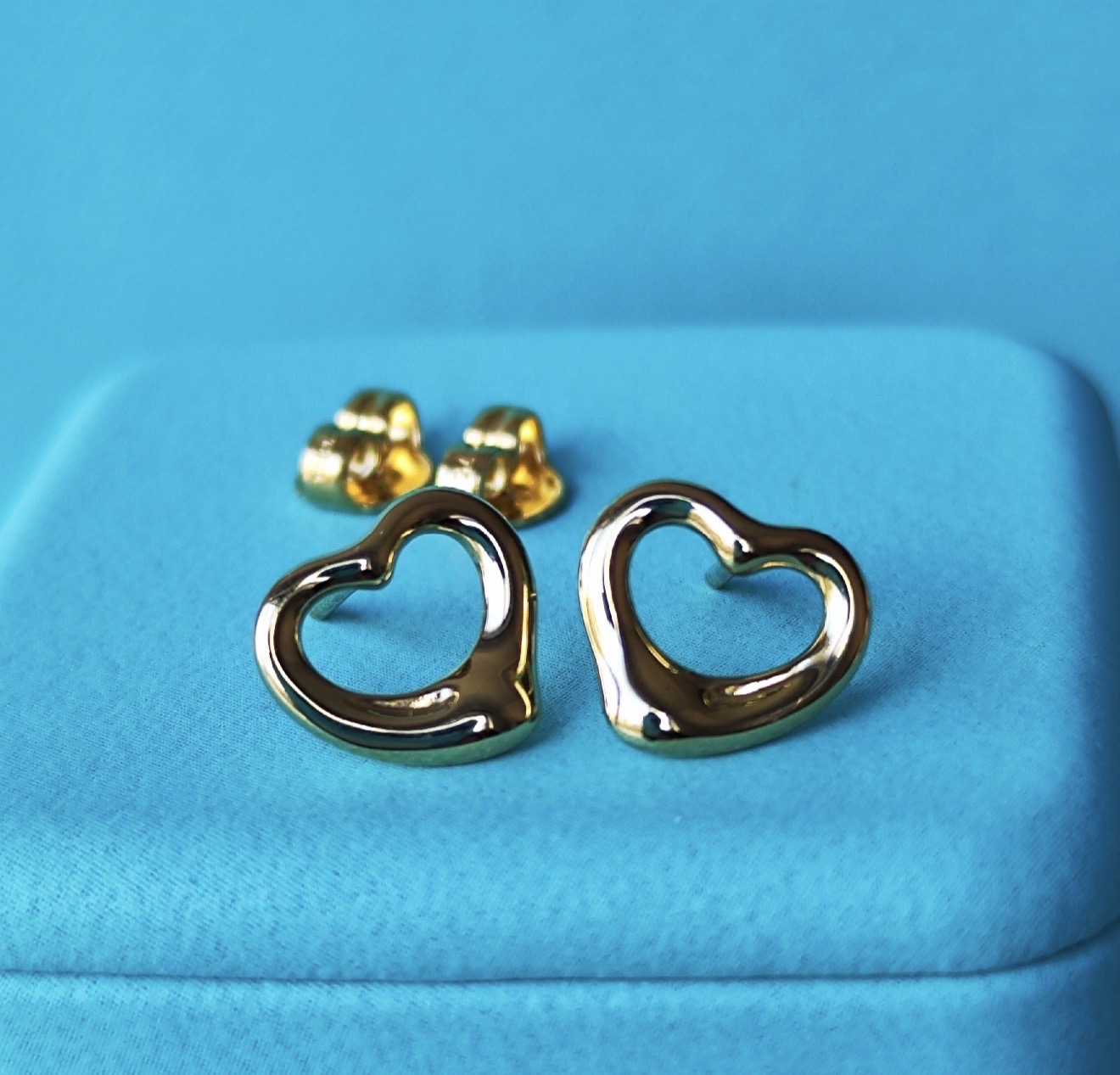 TIFFANY &Co ティファニー オープンハート 18金YG ピアス