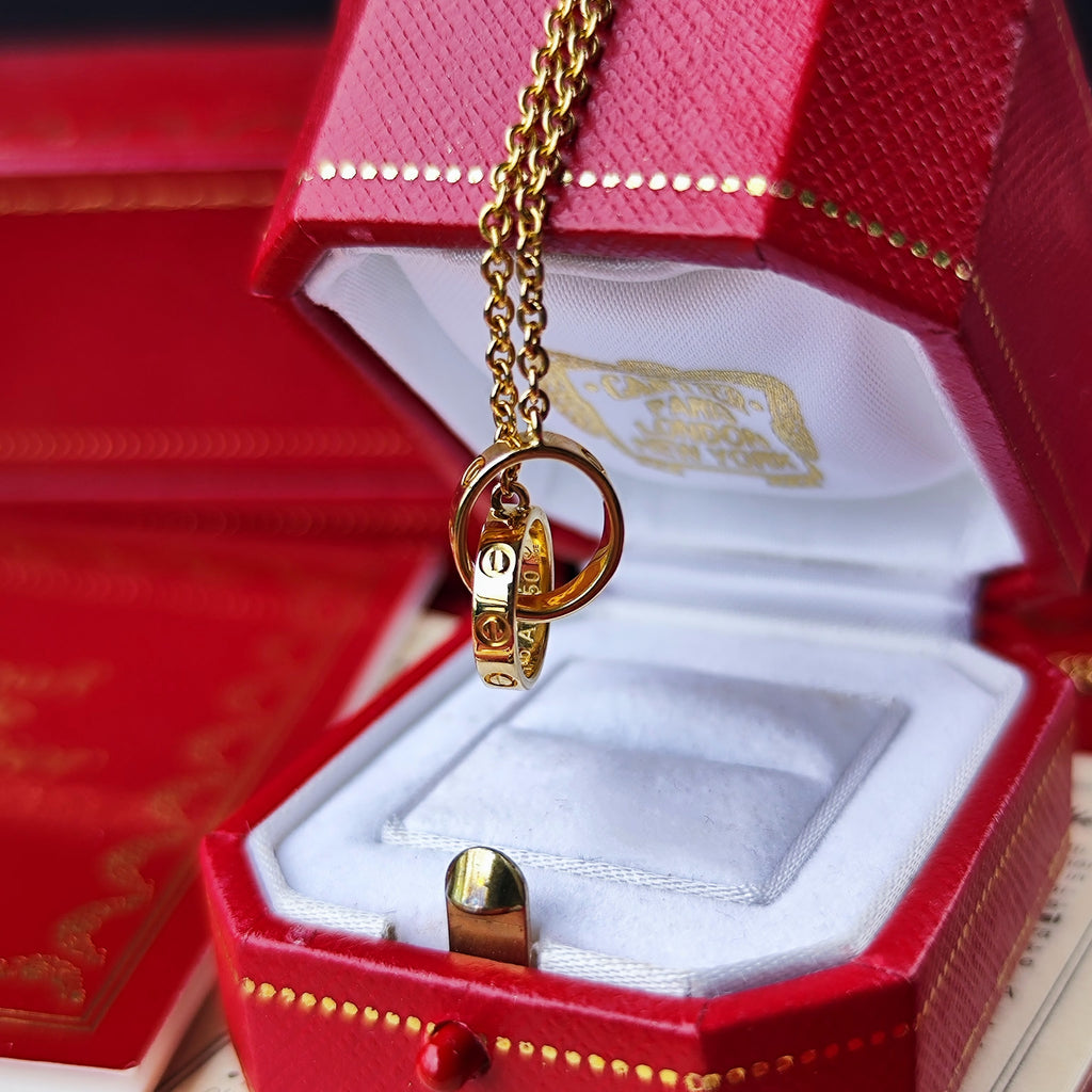 Cartier カルティエ ベビーラブ ネックレス 18金YG