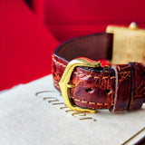 Cartier カルティエ マストタンク ヴェルメイユ ローマンダイヤル アイボリー クォーツ腕時計