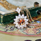 天然アンダリュサイト 天然ダイヤモンド ネックレス