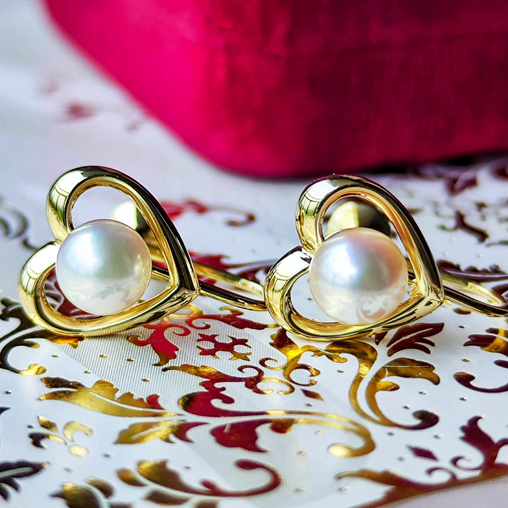 【オールドミキモト 】MIKIMOTO ミキモト あこや真珠 イヤリング 14金