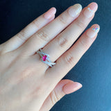 【非加熱 ピジョンブラッド】天然ルビー 天然ダイヤモンド リング