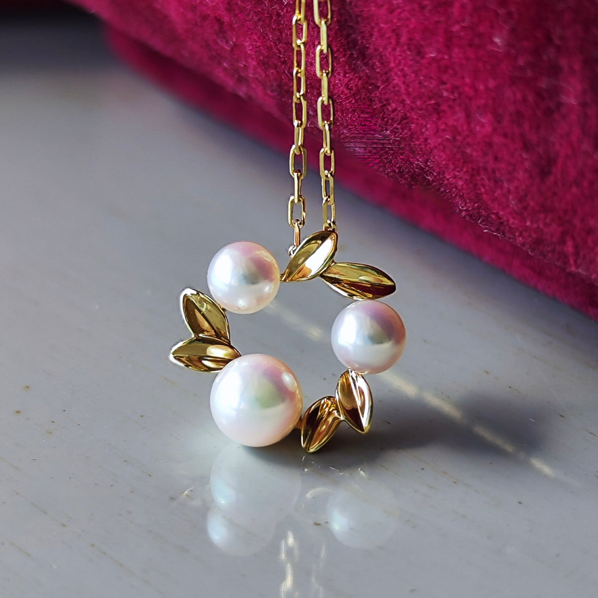 MIKIMOTO ミキモト あこや真珠 ネックレス 18金