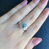 天然アレキサンドライトキャッツアイ 1.16ct 天然ダイヤモンド リング