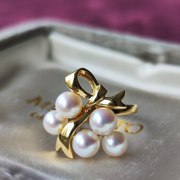 希少✨皇室御用達 MIKIMOTO ミキモト あこや 真珠 ベビーパール リング 希少✨皇室御用達 MIKIMOTO ミキモト あこや 真珠 ベビーパール リング