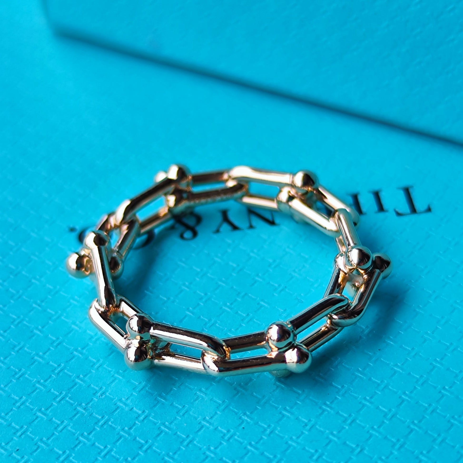 TIFFANY & CO. ティファニー ハードウェア マイクロリンク 18金PG