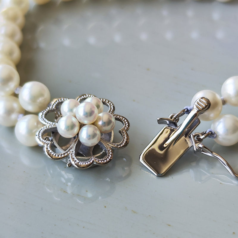 MIKIMOTO ミキモト あこや真珠 2連ブレスレット