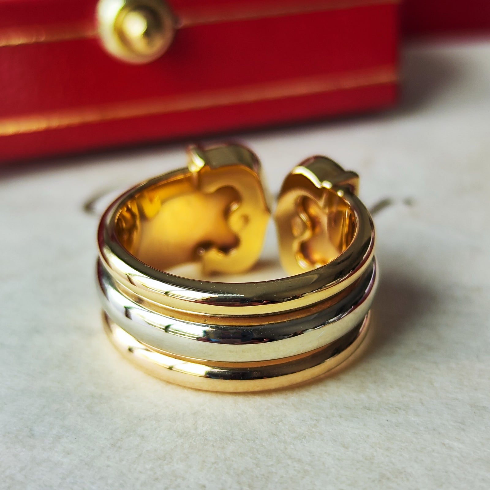 Cartier カルティエ 2C（デューブル・シー）18金 9号 リング – Mico宝飾店