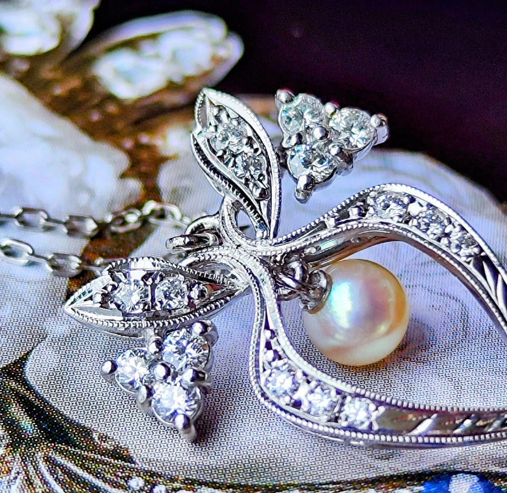 MIKIMOTO ミキモト あこや 淡水真珠 プラチナネックレス