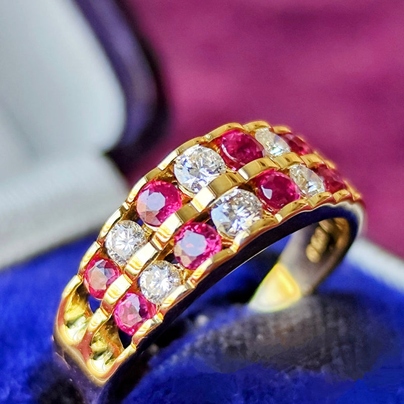 【MIKIMOTO】天然 ルビーダイヤ リング MIKIMOTO ミキモト 天然ダイヤモンド 天然ルビー リング – Mico