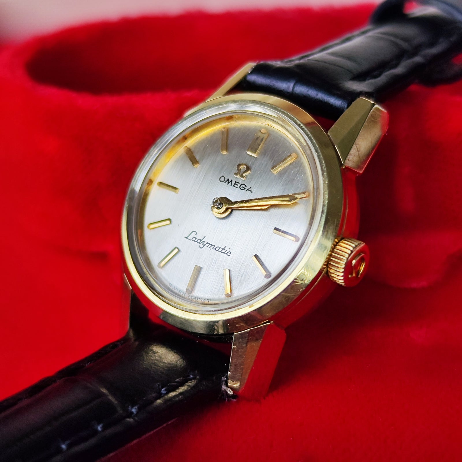 OMEGA Lady Matic レディマティック 自動巻 腕時計 ベルト交換済 OH済み】OMEGA オメガLADYMATIC/レディマティック 自動巻き 腕時計