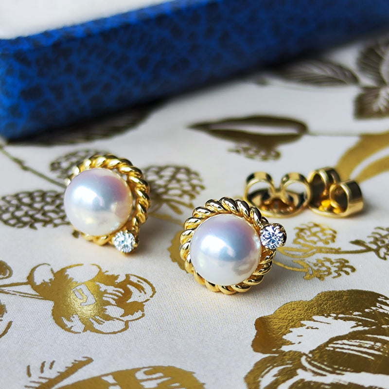 MIKIMOTO 真珠 ダイヤモンド　ピアス MIKIMOTO ミキモト ダイヤモンド ピアス – Mico宝飾店