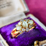 天然クリソベリルキャッツアイ 天然ダイヤモンド リング