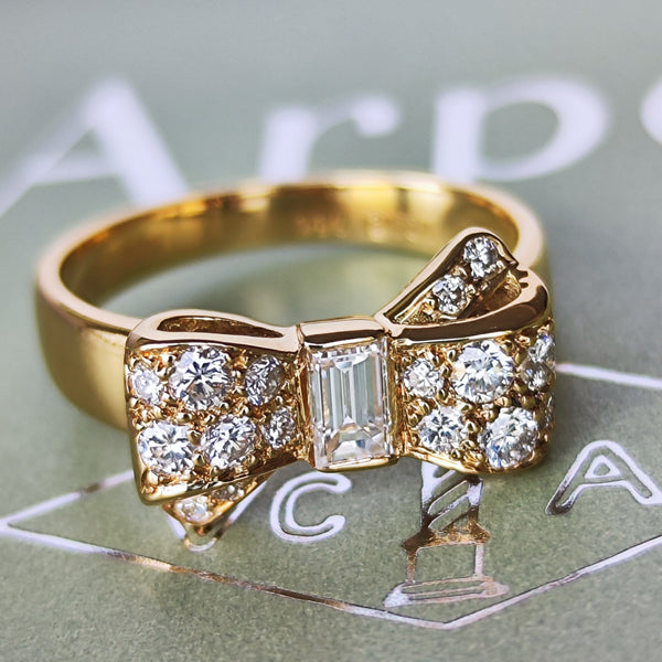 【Vintage Van Cleef & Arpels】ヴァンクリーフ&アーペル リボンリング