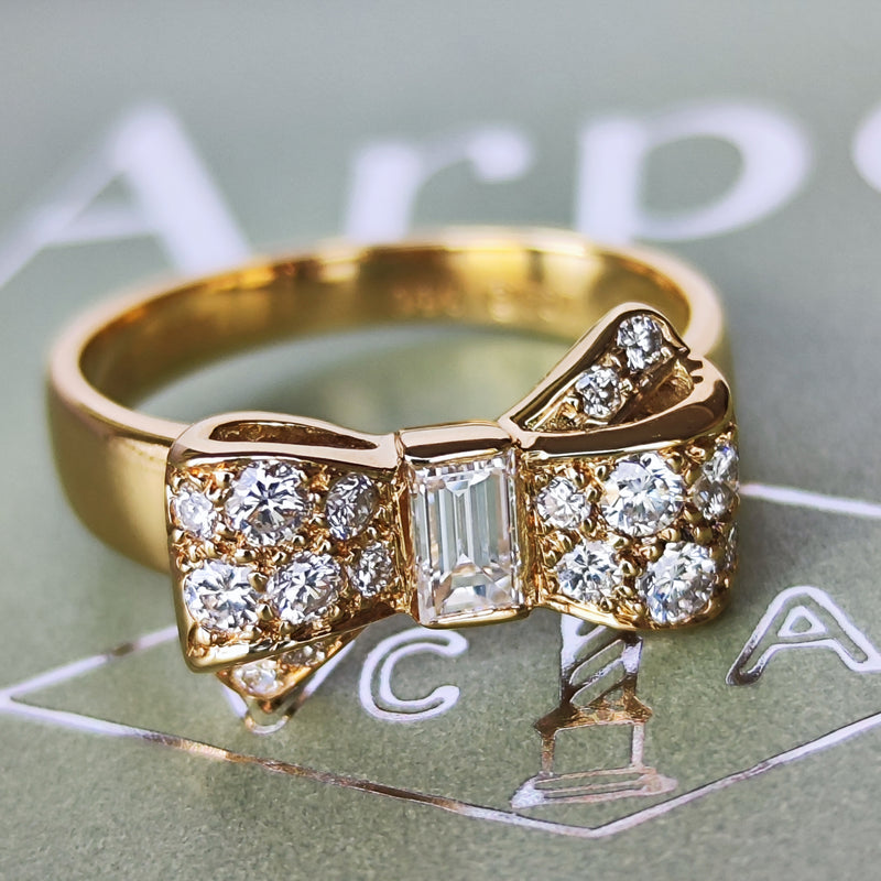 【Vintage Van Cleef & Arpels】ヴァンクリーフ&アーペル リボンリング