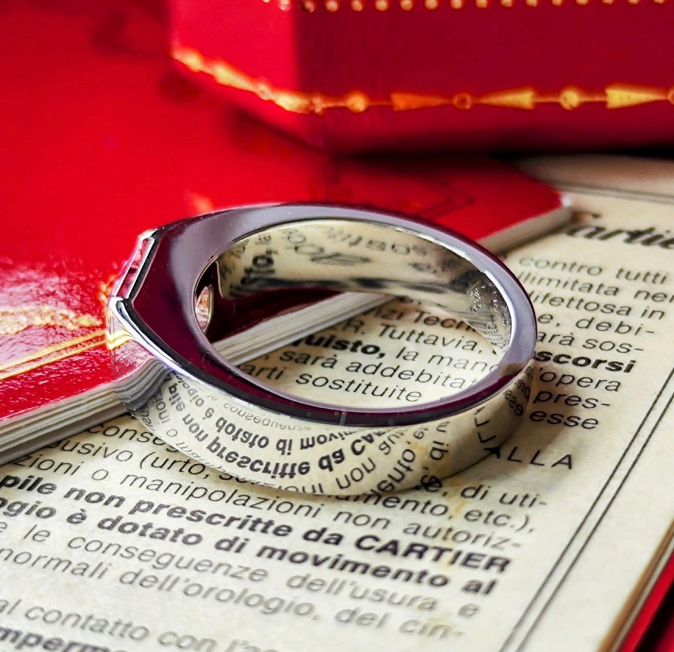 Cartier カルティエ タンク ピンクトルマリン 18金WG 52