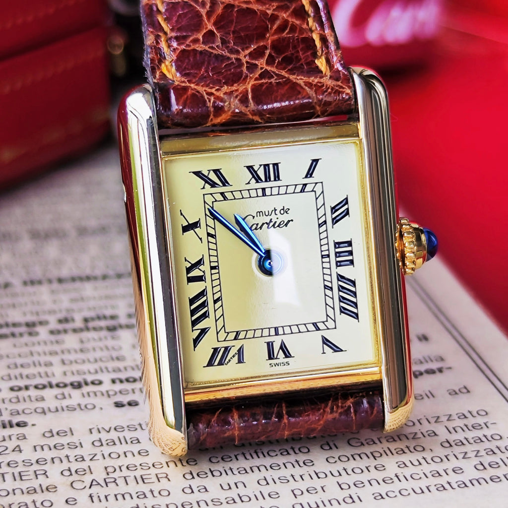 【OH済み】Cartier カルティエ マストタンク SM クォーツ腕時計