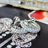 Gimel ギメル 天然ダイヤモンド パヴェ イヤリング