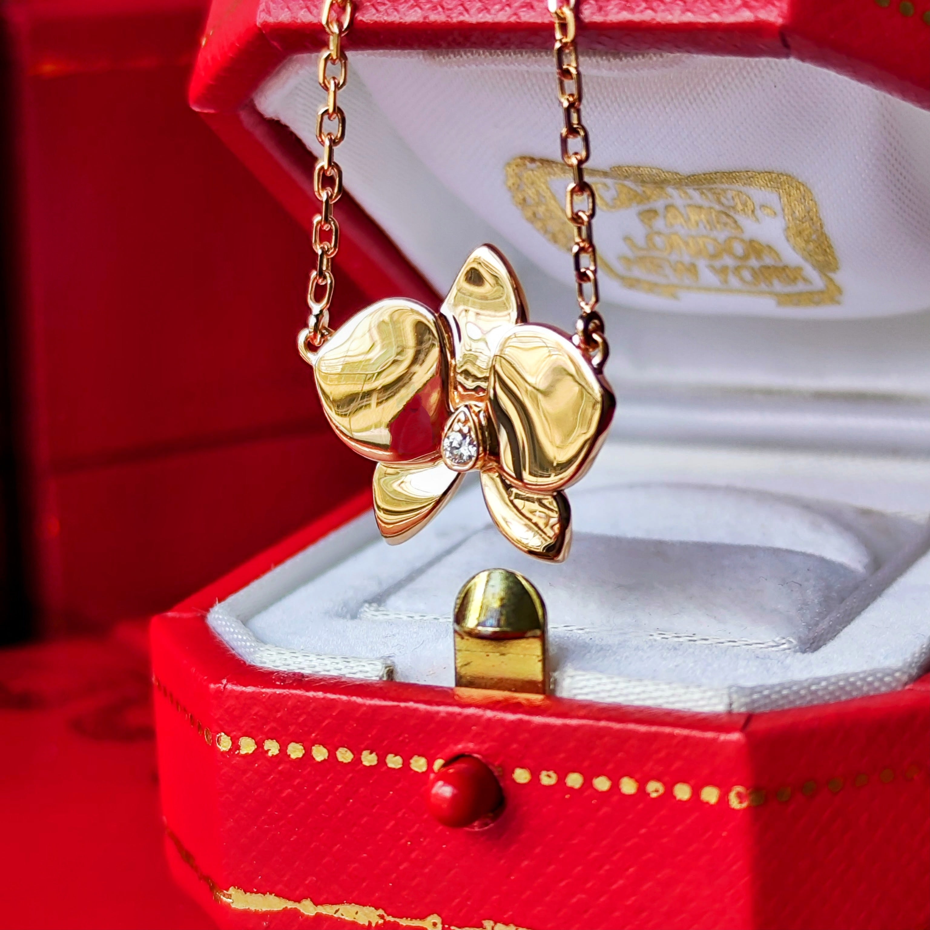 Cartier カルティエ カレス ドルキデ パル ダイヤモンド ネックレス