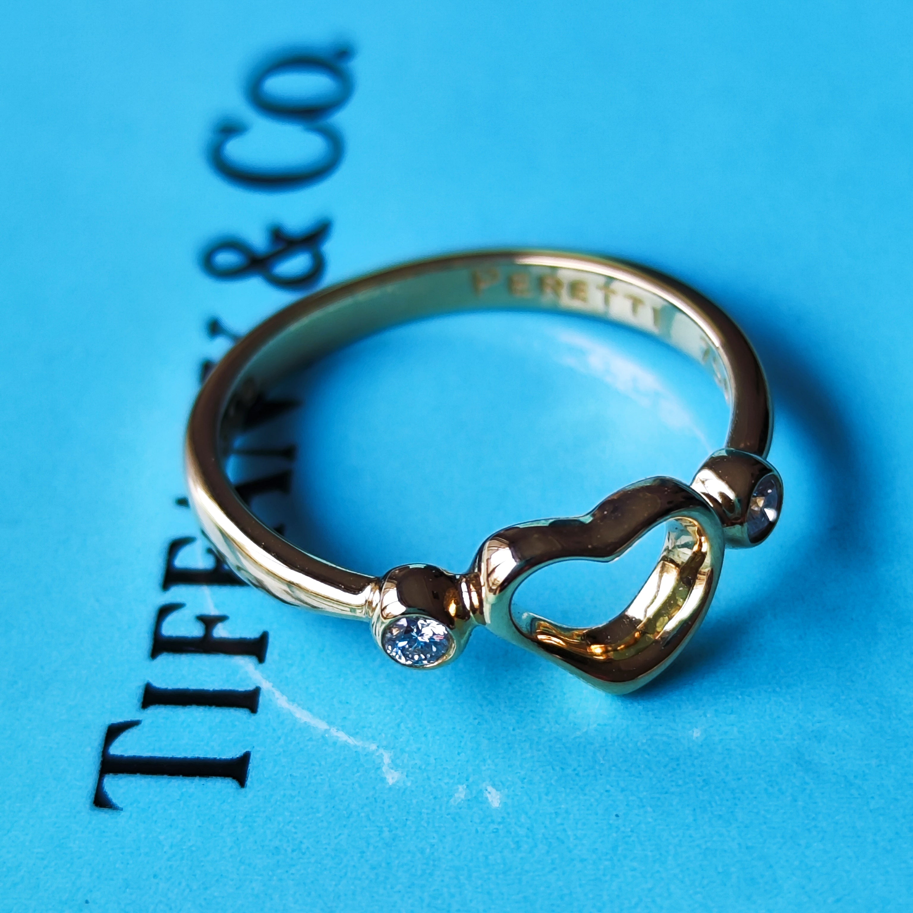 【オールドティファニー】TIFFANY&Co
ティファニー オープンハート ダイヤモンド リング