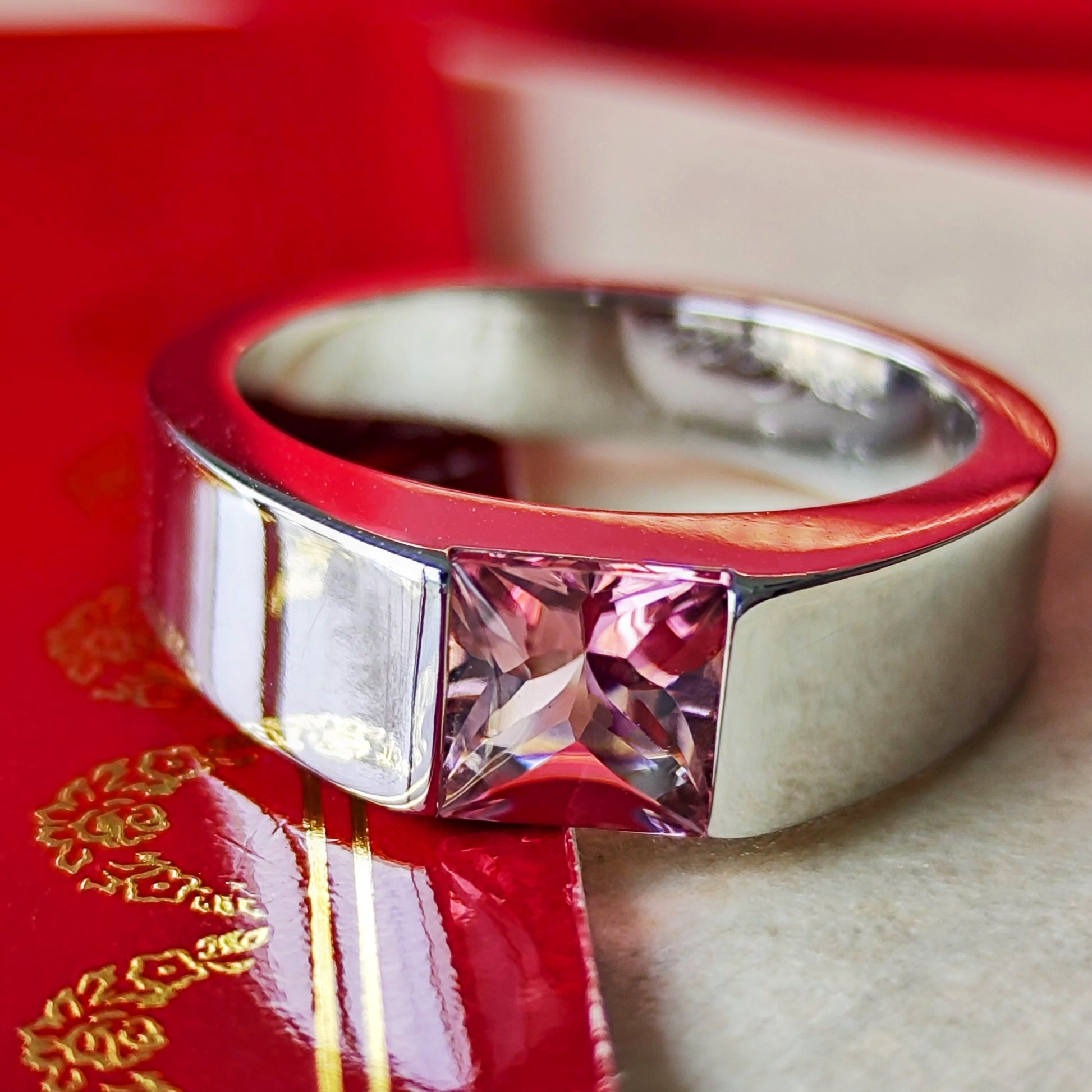 Cartier カルティエ タンク ピンクトルマリン 18金WG