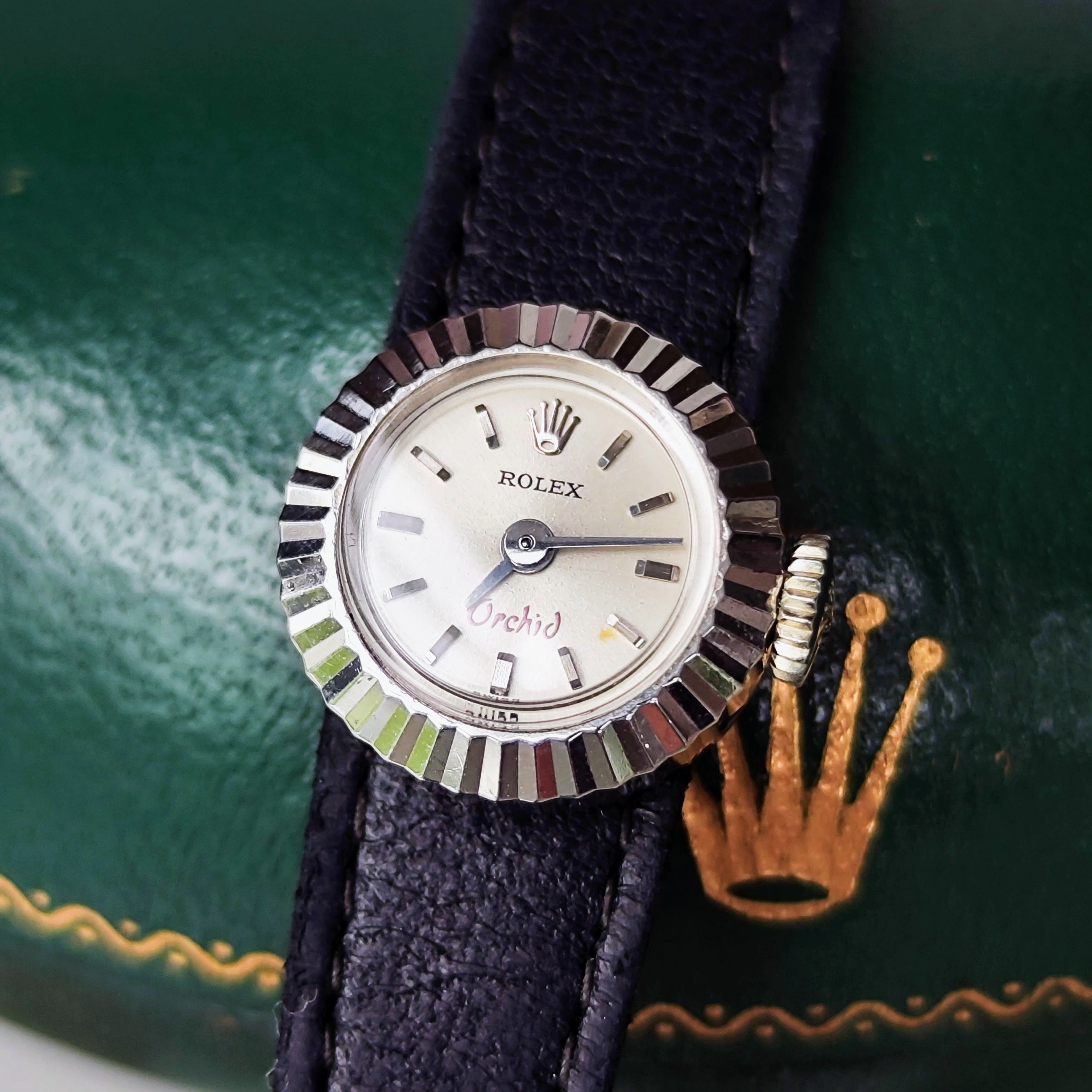 OH済み】ROLEX ロレックス CHAMELEON カメレオン Orchid 18金無垢 手