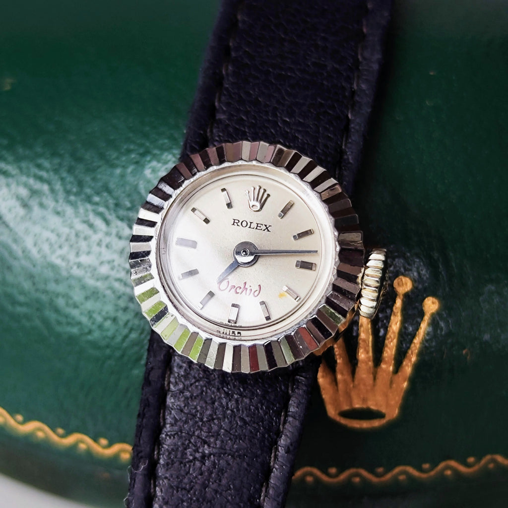 【OH済み】ROLEX ロレックス CHAMELEON カメレオン Orchid 18金無垢 手巻き腕時計
