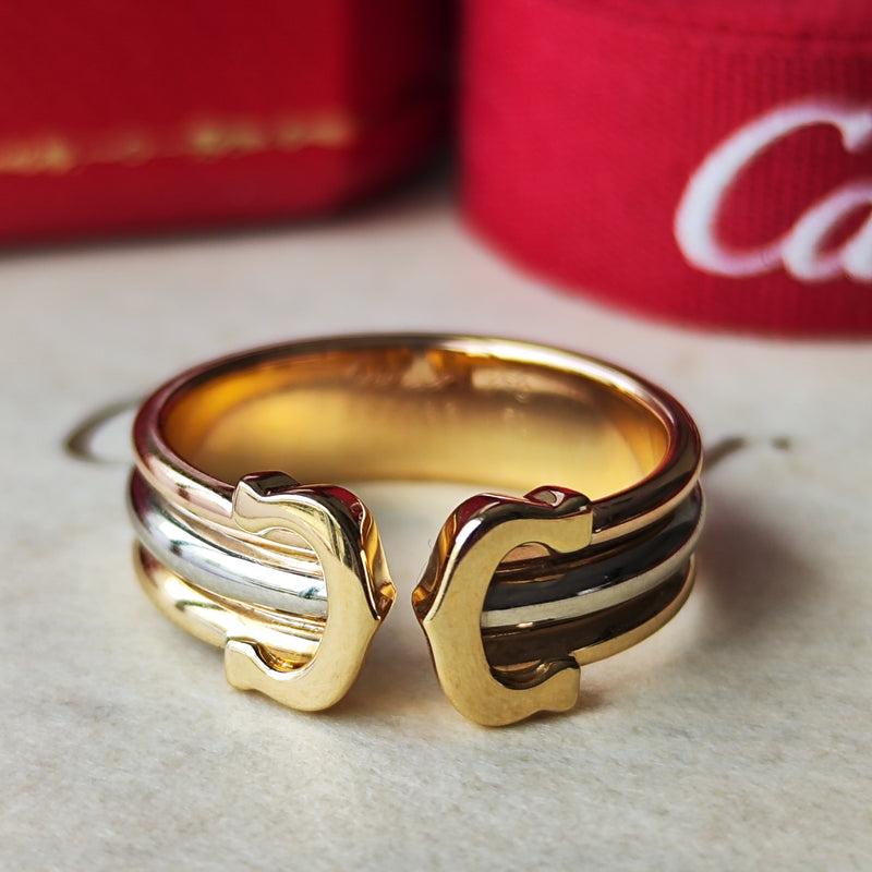 Cartier 廃盤】カルティエ 2C（デューブル・シー）リング 11号