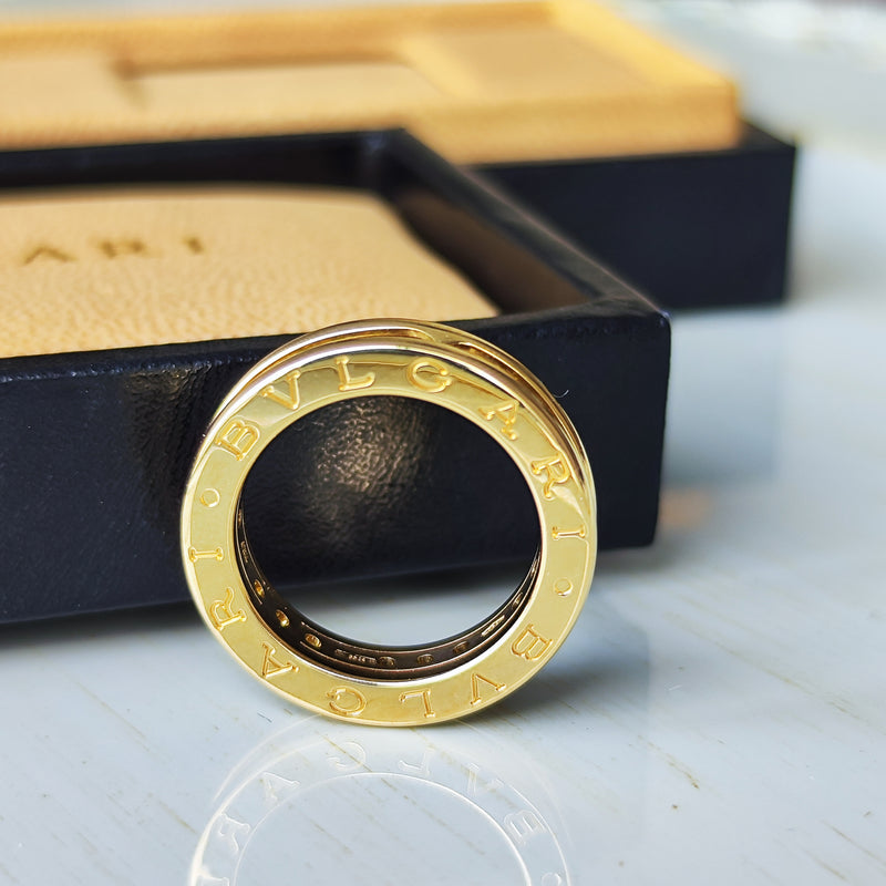 BVLGARI ブルガリ B-ZERO1 ビーゼロワン ペリドット 18金YG 10号