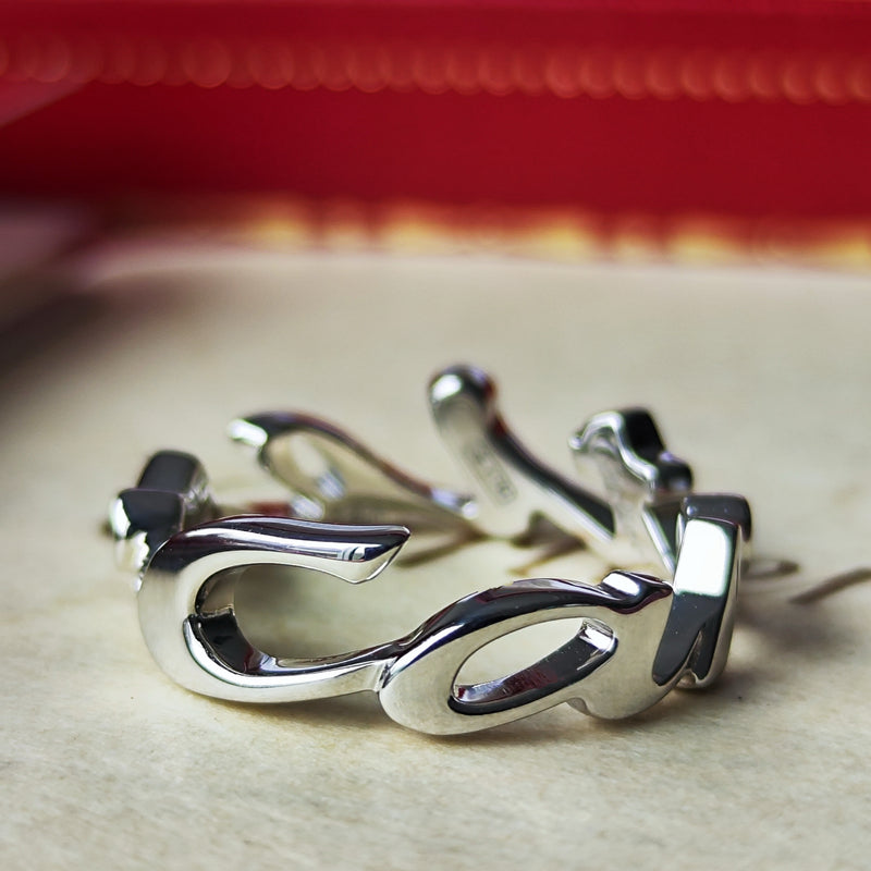Cartier カルティエ シグネチャーリング 18金WG 10号