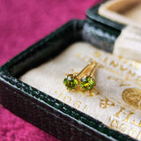 【一粒ピアス】天然デマントイドガーネット 18金ピアス