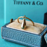 【オールドティファニー】TIFFANY &Co ティファニー ティアドロップ リング 18金YG 8号 リング