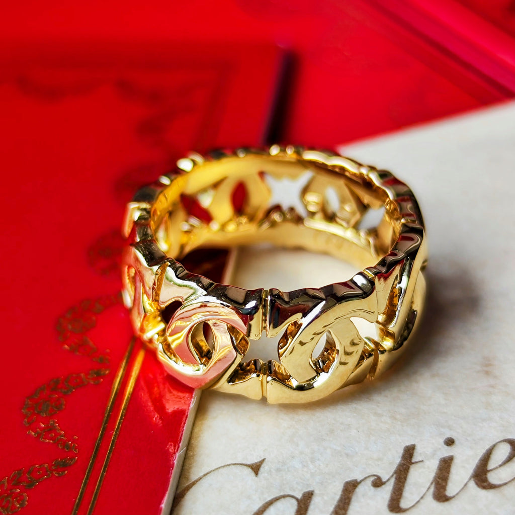 Cartier カルティエ アントルラセ 18金YG 52