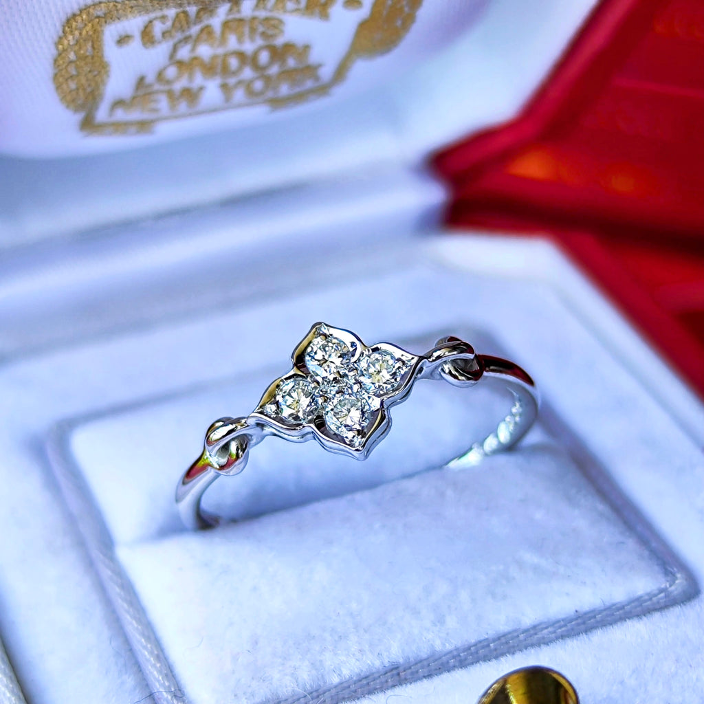 【Vintage Cartier】カルティエ ヒンドゥリング 18金WG 50