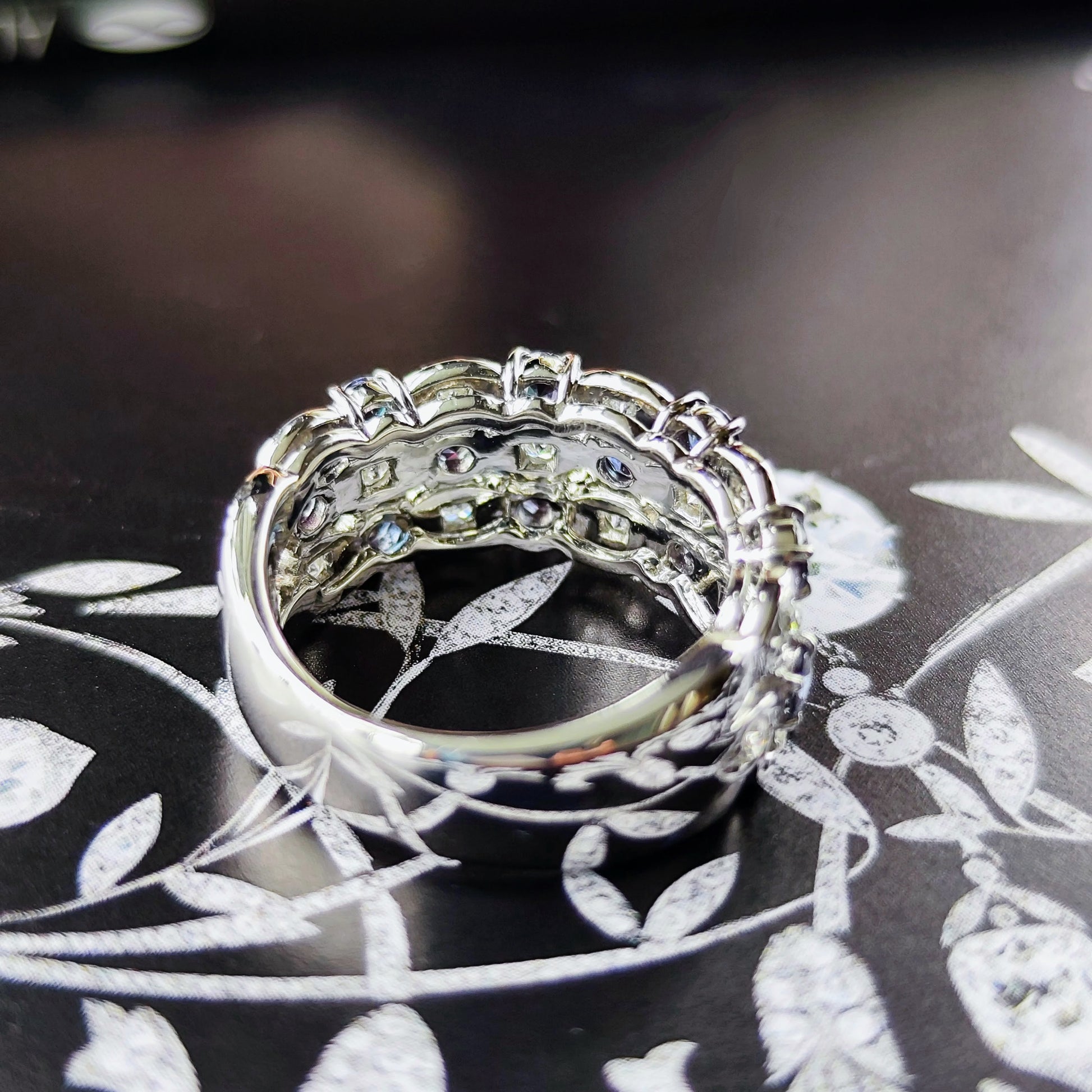 MIKIMOTO ミキモト 天然アレキサンドライト 天然ダイヤモンド プラチナリング