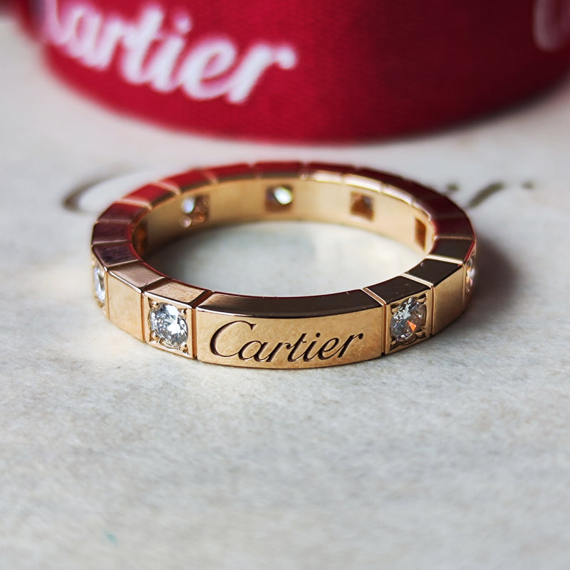Cartier カルティエ ラニエール ダイヤモンド 18金PG 51号
