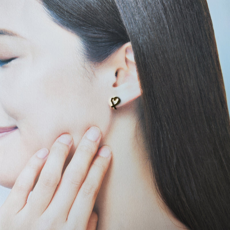 TIFFANY&Co ティファニー ラビングハート 18金YG ピアス