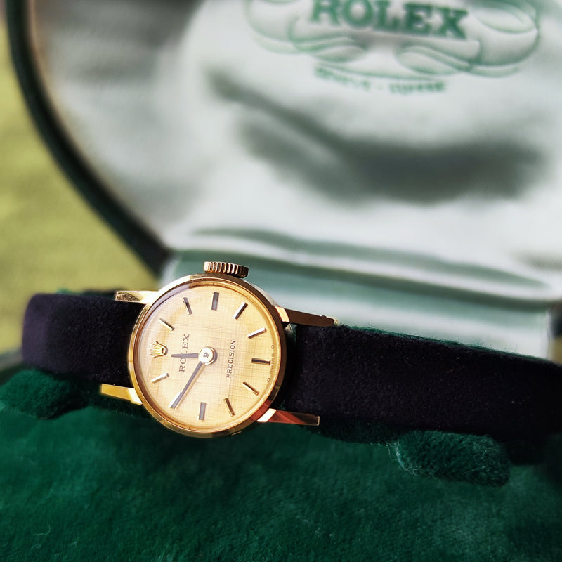 【OH済み】ROLEX ロレックス PRECISION プレシジョン シグマ文字盤 金無垢 手巻き腕時計