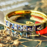 天然アレキサンドライト プリンセスカット 天然ダイヤモンド リング