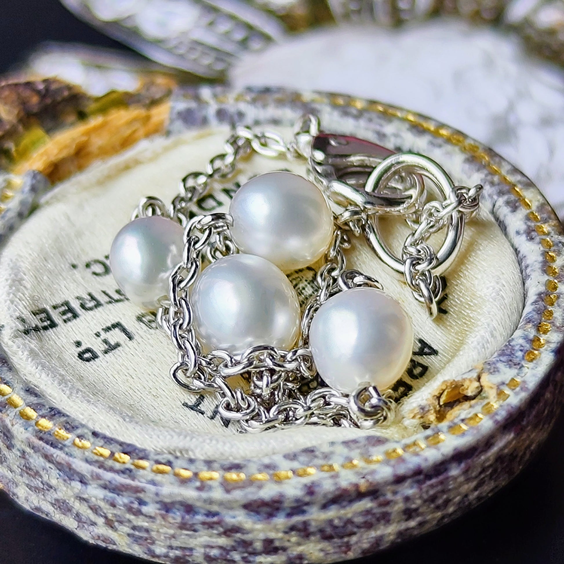 MIKIMOTO ミキモト  白蝶真珠 ブレスレット 18金WG