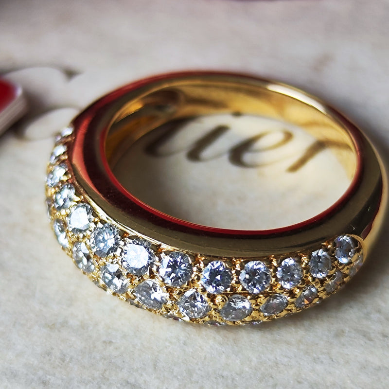 Cartier カルティエ ミミリング ダイヤモンド 18金 9号