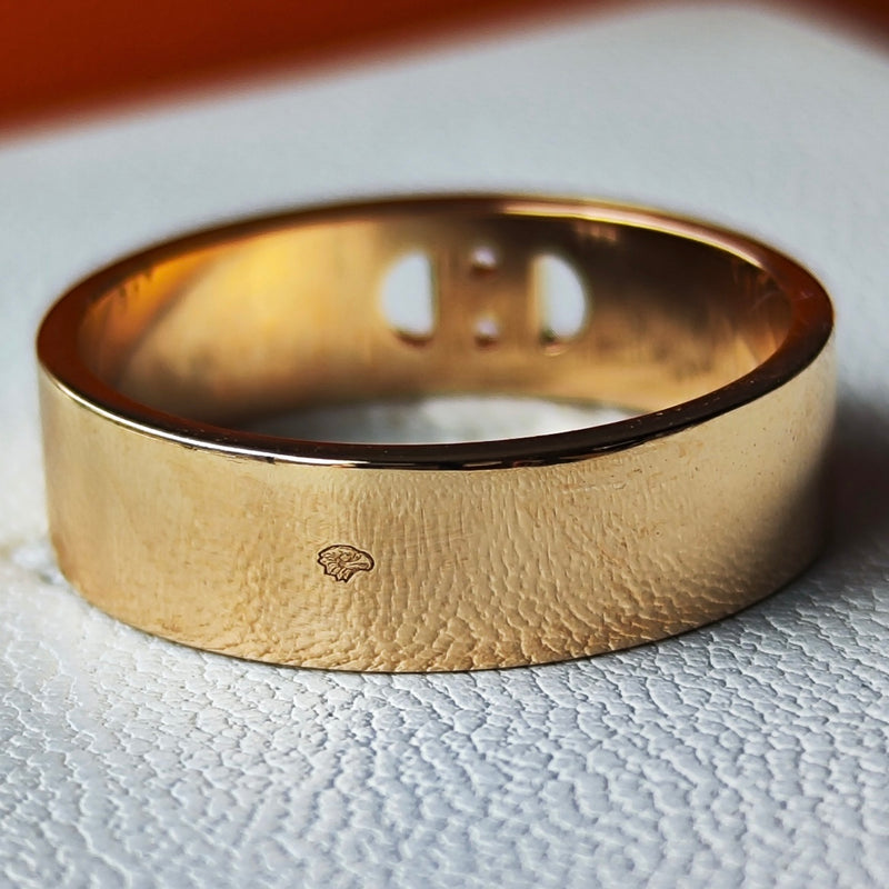 HERMES エルメス Hダンクル 18金PG