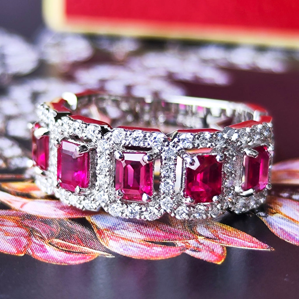 天然ルビー 1.16ct 天然ダイヤモンド プラチナリング