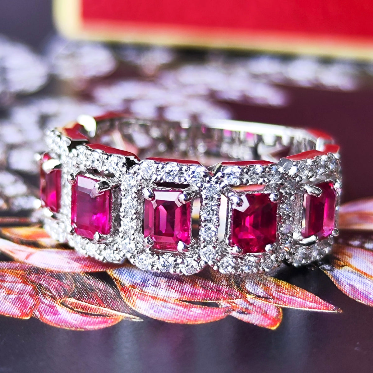 天然ルビー 1.16ct 天然ダイヤモンド プラチナリング