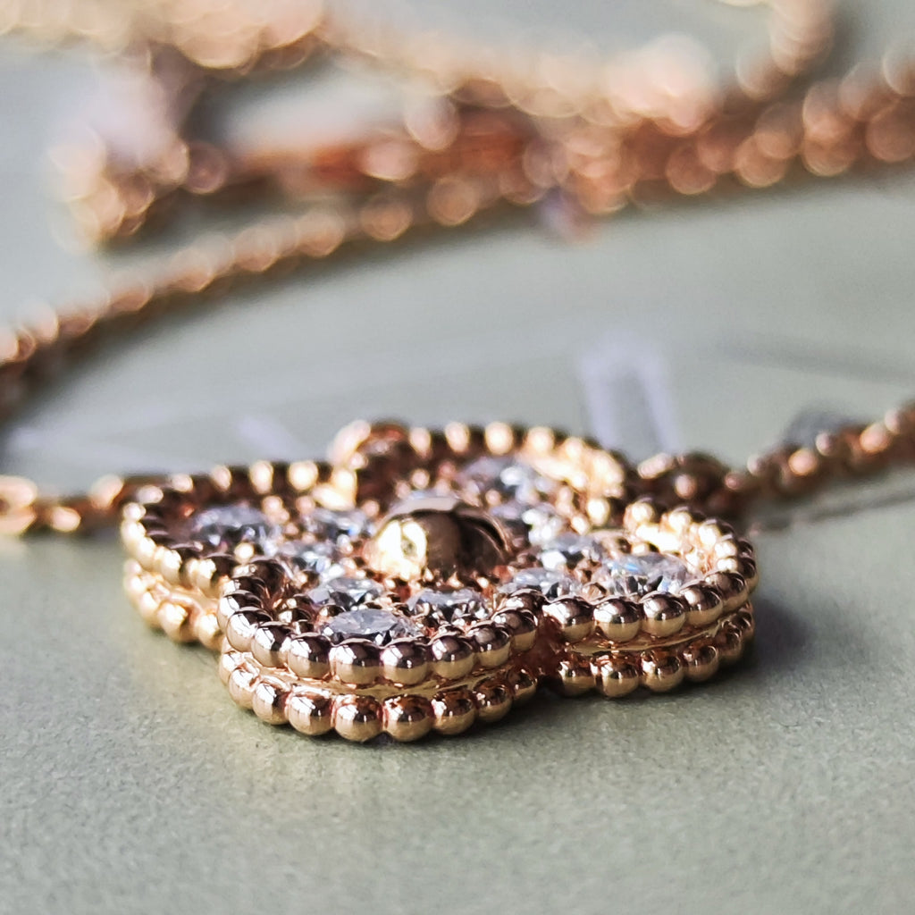 Van Cleef & Arpels ヴァンクリーフ&アーペル ヴィンテージアルハンブラ ダイヤモンド ネックレス
