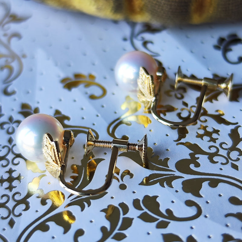 MIKIMOTO ミキモト あこや真珠 ヴィンテージイヤリング