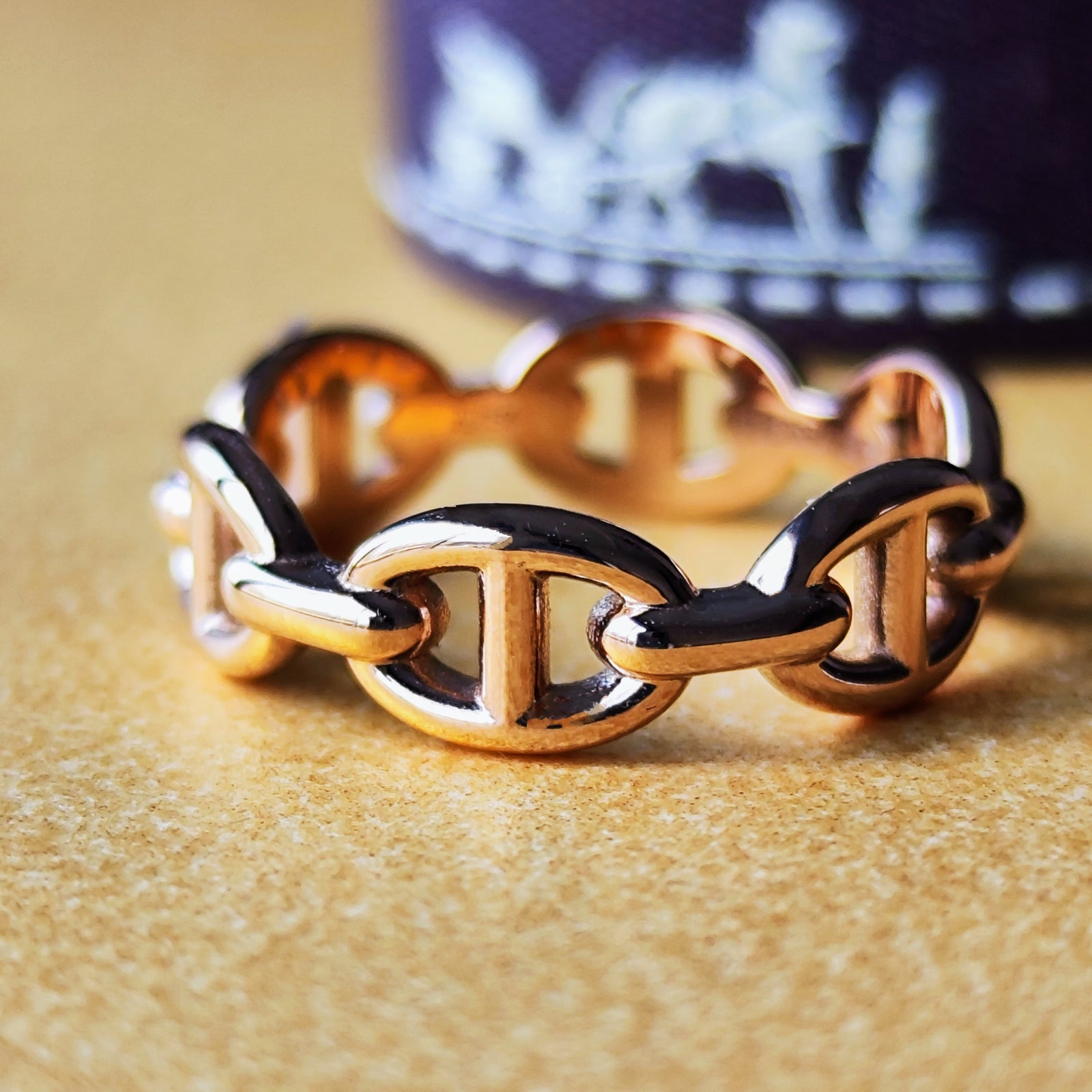 HERMES エルメス シェーヌダンクル アンシェネ 12号 極美品 HERMES（エルメス） 極 美品 シェーヌダンクル アンシェネ リング