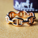 HERMES エルメス シェーヌダンクル アンシェネ 18金PG 52